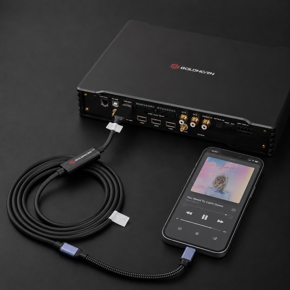 新品上市｜GOLDHORN 主動式 USB-OTG 音訊傳輸線